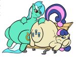 bonbon c-adepsy friendship_is_magic lyra morbidly_obese my_little_pony