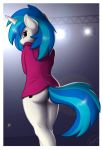  1girl anthro bottomless friendship_is_magic looking_back my_little_pony skipsy vinyl_scratch 
