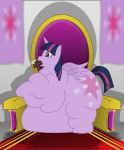 bigbellys cake cutie_mark eyelashes fat friendship_is_magic horn morbidly_obese my_little_pony twilight_sparkle_(mlp)