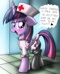  friendship_is_magic horn my_little_pony nurse text twilight_sparkle_(mlp) ziemniax 