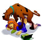  anal ass_up beastiality bottomless canine clothed daphne_blake doggy_position dress dress_lift from_behind hairband hanna-barbera high_heels orange_hair panties_aside redhead scooby scooby-doo scooby_snacks shoes stockings tagme white_background 