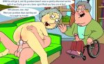 age_difference big_breasts cum_inside dialogue family_guy grandmother joe_swanson lois_griffin penis puffy_pussy uso_(artist) wheelchair