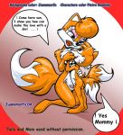 anthro bad_grammar bbmbbf butt canine collaboration cute duo english female fox furry grope incest juanomorfo male male/female mammal mature_female miles_&quot;tails&quot;_prower mother mother_&amp;_son mother_and_son multiple_tails parent penis rosemary_prower sega son sonic sonic_(series) sonic_the_hedgehog_(series) young
