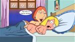  bed connie_d&#039;amico family_guy hermaphrodite lois_griffin nude surprised 