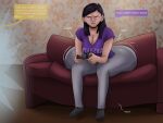 black_hair butt_expansion dat_ass disney gigantic_ass purple_eyes stinkycokie the_incredibles violet_parr