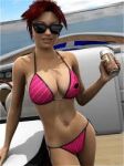  bikini boat drink sunglasses sydgrl3d 
