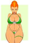  1female 1girl ben_10 big_breasts breasts cartoon_network donchibi female_focus female_only future_gwen future_gwen_tennyson green_eyes gwen_tennyson leg_band long_hair looking_at_viewer mature mature_female orange_hair orange_ponytail ponytail red_hair red_ponytail solo_female solo_focus tagme thick_thighs thighs 