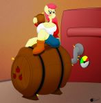  1girl anthro apple_bloom barrel friendship_is_magic my_little_pony ponyboom 