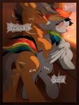  comic friendship_is_magic hasbro hioshiru my_little_pony quibble_pants_(mlp) rainbow_dash tale_road 