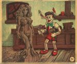  disney julius_zimmerman_(artist) julius_zimmerman_color nude_female pinocchio pinocchio_(character) statue wooden zimmerman 
