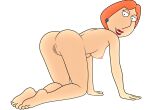  all_fours ass breasts erect_nipples family_guy lois_griffin nude pussy_lips shaved_pussy thighs 