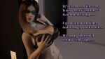 big_breasts black_lingerie bodysuit brown_hair disguise glasses lingerie model photorealistic realistic skinsuit sycosistg text touching_breasts touching_self