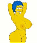  ass erect_nipples huge_breasts marge_simpson nude shaved_pussy simpsmods the_simpsons thighs 