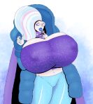  annon blue_hair gigantic_ass gigantic_breasts hourglass_figure humanized my_little_pony sunglasses trixie_(mlp) 