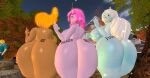 3d alizora animated flame_princess ice_queen princess_bubblegum slut sound webm