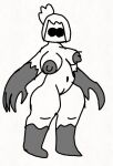  big_breasts big_breasts big_breasts big_claws big_nipples big_thighs black_eyes claws friday_night_funkin friday_night_funkin_mod grey_boots grey_claws grey_nipples hep_(oc) hep_(vs_hiper_recharged) hepina_(oc) idk no_mouth pussy white_background 