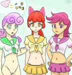  3girls apple_bloom friendship_is_magic humanized my_little_pony scootaloo sweetie_belle underwear 