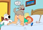 anal ass_up beastiality blushing brian_griffin family_guy gundam888 lois_griffin new_brian orgasm pussy whipped_cream 