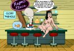 american_dad big_breasts glory_hole hayley_smith imminent_fellatio imminent_incest klaus_heissler nude_female roger_(american_dad) rogers_place_(bar)