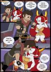1boy 1girl brown_eyes brown_hair cleavage comic couple disney_channel disney_xd hekapoo marco_diaz marco_vs_the_forces_of_time orange_eyes red_hair star_vs_the_forces_of_evil vercomicsporno