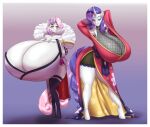 2_girls anthro blues64 gigantic_ass gigantic_breasts horn hourglass_figure marauder6272 my_little_pony rarity sisters sweetie_belle