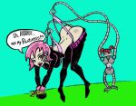  ass ass_crack pink_panties robot tagme tied_up wedgie 