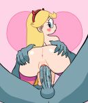 1boy 1girl anus ass blonde_hair blue_eyes couple horns penis_in_pussy sex star_butterfly star_vs_the_forces_of_evil toffee vaginal