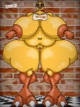 avian big_feet chica_(fnaf) chicken five_nights_at_freddy&amp;#039;s huge_breasts tagme thick_thighs