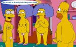  black_red_gold_brown_for_marion homer_simpson marge_simpson patty_bouvier selma_bouvier tagme the_simpsons 