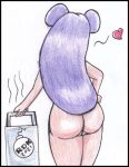 1girl ass long_hair purple_hair pussy ranma_1/2 rdk reddragonkan shampoo_(ranma_1/2)
