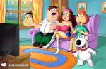  boots breast_envy breasts brian_griffin erect_nipples expansionfan family_guy glasses glenn_quagmire hat huge_breasts lois_griffin meg_griffin miniskirt nipples_poking nipples_visible_through_clothing peter_griffin sexy_body thighs 