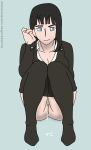  black_hair blue_eyes clothes clothing legs long_hair nico_robin one_piece pussy pussy_juice theraiaian 