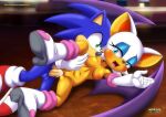  balls bbmbbf blue_eyeshadow blue_fur blush moan mobius_unleashed palcomix penis pussy rouge_the_bat sega sonic_(series) sonic_the_hedgehog spooning sucking_breasts white_fur wings 