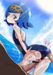  bar_censor blue_swimsuit buttjob lana one-piece_swimsuit pokemon pokemon_sm suiren_(pokemon) swimsuit 