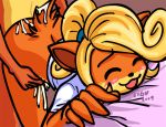  1girl anthro artist_name blush bottomless brother_and_sister coco_bandicoot crash_bandicoot furry incest no_humans sex siblings sigu smile tail 