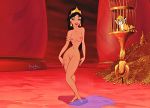  1girl aladdin aladdin_(series) alluring breasts disney edit naked nipples nude princess_jasmine pussy solo 
