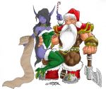  christmas dwarf night_elf warcraft world_of_warcraft 