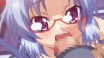  animated animated_gif black_legwear blue_hair breasts brother_and_sister censored cum cum_on_glasses ejaculation fellatio glasses imouto_paradise imouto_paradise! incest kneepit_sex murakami_teruaki nanase_rio oral penis purple_eyes siblings thigh_sex thighhighs thighs tongue 