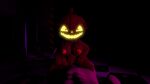 1boy 1girl cowgirl_position five_nights_at_freddy&#039;s jack_o_pumpkin_(fnaf) looking_at_viewer male_pov pov pumpkin pumpkin_girl pumpkin_head riding_penis