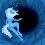 1girl anthro ass breasts facing_away friendship_is_magic hasbro ladylullabystar my_little_pony nudity rear_view sideboob solo_female suggestive tail trixie underwater unguligrade_anthro unicorn water