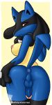  anus ass_grab big_breasts breasts futa lucario penis pokemon rapps red_eyes shemale testicles web_address web_address_with_path 
