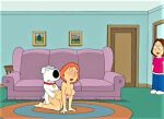  ass breasts brian_griffin erect_nipples family_guy glasses lois_griffin meg_griffin nude thighs vaginal 