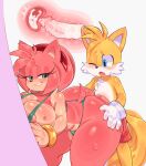  1boy 1girl absurd_res accessory against_surface against_wall amy_rose anthro anthro_on_anthro anthro_penetrated anthro_penetrating anthro_penetrating_anthro ass big_ass bite biting_lip blue_eyes blush bodily_fluids breasts canid canine clothing cum cum_in_pussy cum_in_uterus cum_inside cutaway duo erection eulipotyphlan female female_penetrated fox genital_fluids genitals gloves green_eyes hair_accessory hairband hand_on_butt handwear hedgehog high_res ichig8miruku internal looking_pleasured male male/female male_penetrating male_penetrating_female mammal miles_&quot;tails&quot;_prower narrowed_eyes open_mouth orgasm penetration penile penile_penetration penis penis_in_pussy sega sex simple_background sonic_the_hedgehog_(series) sweat uterus vaginal vaginal_penetration wince x-ray 