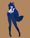 1girl absurd_res anthro areola bianca_(sheep_and_wolves) blue_body blue_eyes blue_fur blue_hair breasts canid canine canis cocaine-leopard conditional_dnp fur furry genitals hair hand_on_hip high_res long_hair long_legs mammal navel nipples nude pigeon_toed pussy sheep_and_wolves small_waist smile standing wizart wolf