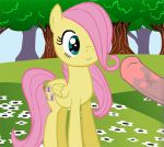  animated cum fluttershy friendship_is_magic gif my_little_pony penis zed001 
