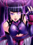  1girl big_breasts breasts cameltoe clothed clothed_female female_only glowing_eye juri_han nipples nipples_visible_through_clothing nishida_megane source_request street_fighter 