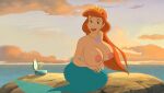  bedaxe breasts editfag mermaid queen_athena the_little_mermaid 