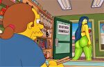  ass big_breasts bra comic_book_guy jona818 leggings marge_simpson the_simpsons thighs 