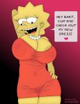  clothed edit huge_breasts implied_incest inviting_incest large_areolae lisa_simpson lisalover pussy_hair sbb seduction see-through_clothes the_simpsons 