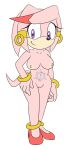  completely_nude_female hand_on_hip light_pink_fur smile sonic_oc 